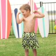 thumbnail image 4 of FORMRS Boys Swim Trunks Quick Dry Mesh Lining Beach Boardshorts, Sizes XS-XL, Green Floral Leopard Pattern, 4 of 7