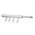 thumbnail image 1 of 12 Inch Valet Rod for Closets Pull Out Closet Valet Rod Slide Out with 4 Hooks Pull Out Clothes Hanger Closet, 1 of 5