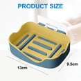 thumbnail image 2 of Multi-color double-layer drainage soapbox, strong and seamless paste drainage soap boxyellow, 2 of 5