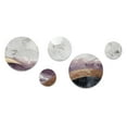 thumbnail image 2 of Designart "Fluidity in Marble Ocean Waves I" Abstract Marble Metal Wall Art Set of 5 Piece, 2 of 5