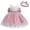 Watermelon Red, variant on Splozh Toddler Girl Wedding Guest Dress Princess Dress Baby Girls Lace Bowknot Princess Wedding Formal Tutu Dress Headband Set Clothes,Beige,0-3 Months