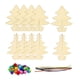 thumbnail image 2 of Juego de pintura de rodajas de madera para árbol de Navidad, manualidades de bricolaje para árbol de Navidad, arte de pintura para bricolaje Juego de 5 piezas., 2 of 8