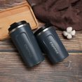 thumbnail image 4 of LEEYNEER17 Oz Travel Coffee Cups Vacuum Insulated Mug Thermal Tumbler to Go with Lid Leak Proof Reusable Stainless Steel Coffee Mug Spill Proof for Hot and Cold Water Coffee and Tea, 4 of 4