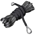 thumbnail image 6 of 1/4" x 50' UHMWPE Synthetic Winch Rope Extension Loop Ends for ATV UTV Offroad 1pc, Black, 6 of 6