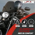 thumbnail image 5 of Krator 15" Smoke Tinted Windscreen Windshield Compatible with Yamaha XS 750 All Models (1977-1979) Fits 7/8" or 1" Handlebars, 5 of 7