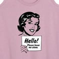 thumbnail image 3 of Instant Message - Vintage Please Leave Me Alone - Women's Racerback Tank Top, 3 of 6