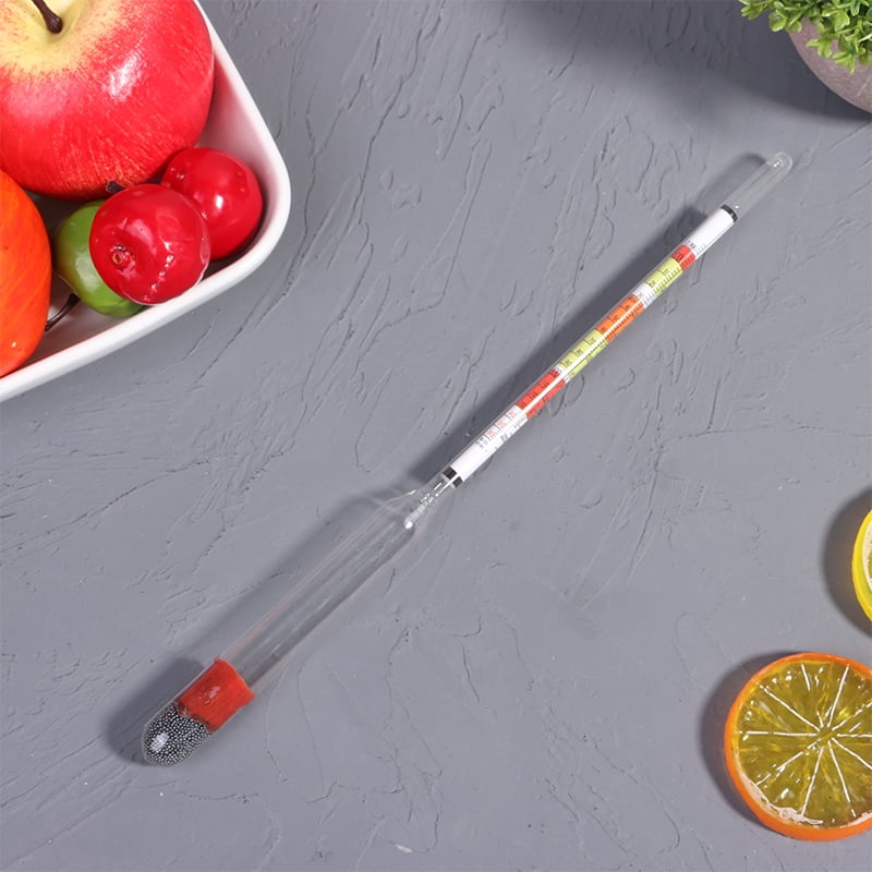 Triple Scale Hydrometer Self Brewed Wine Sugar Meter Alcohol Measuring for Home Brewing Making