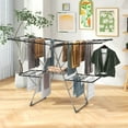 thumbnail image 4 of Costway 2-Tier Clothes Drying Rack with 33 Drying Rails Height Adjustable Gullwings, 4 of 10