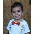 thumbnail image 3 of Noah's Boytique Baby Boys Thanksgiving Outfit Gobble Suspenders Bow Tie Newborn, 3 of 4