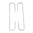 thumbnail image 3 of DimyFew 2 Pieces Curved Handle Stainless Steel Vegetable Container Handle Foldable Reversible Transport Storage Crate Handle Reusable Basket Handle Suitable for gift giving home decoration A, 3 of 8