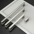 thumbnail image 3 of 6 Pack Brushed Satin Nickel Cabinet Pulls 5 Inch(128mm) Hole Centers Kitchen Cabinet Handles Cabinet Hardware Kitchen Handles for Cabinets Cupboard Handles Drawer Pulls, 3 of 12