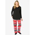 thumbnail image 4 of Dreams & Co. Plus Size  4-Piece Pajama Set, 4 of 6