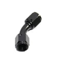 thumbnail image 1 of 10 Pieces Of BLACK AN4 Female to 4AN AN-4 Female 45 Degree Flare Swivel Fitting Adapter BLACK AN4 Female to 4AN AN-4 Female 45 Degree Flare Swivel Fitting Adapter, 1 of 6