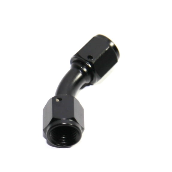10 Pieces Of BLACK AN4 Female to 4AN AN-4 Female 45 Degree Flare Swivel Fitting Adapter BLACK AN4 Female to 4AN AN-4 Female 45 Degree Flare Swivel Fitting Adapter