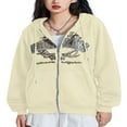 thumbnail image 2 of MesaSe Men‘s Loose Hoodies Fashion Letter Pattern Long Sleeve Fall Jacket, 2 of 7