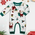 thumbnail image 5 of Onlypjs Matching Family Christmas Pajamas – White Santa & Holiday Print Long-Sleeve Tops and Pants for Women, Men, Couples, 5 of 5