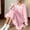 Pink, variant on HOMBOM Watermelon Red Nightgowns for Women Plus Size Loungewear Flannel Cute Casual Long Long Sleeve Fleece Womens Nightshirt