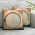thumbnail image 3 of Pink Desert Rainbow Rising Sun Boho Sky Design by Daphne Polselli Pillow, 3 of 5