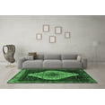 thumbnail image 3 of Ahgly Company Indoor Round Persian Emerald Green Traditional Area Rugs, 4' Round, 3 of 4