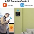 thumbnail image 2 of Termostato inteligente para caldera con WiFi, programable, compatible con Alexa y Google Home, compatible con la aplicación Tuya, control de gas y agua, color negro, 2 of 5