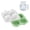 Green, variant on Pumpkin Shape Silicone Ice Tray - 4 Large Square Molds for Creative Halloween Drinks