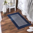 thumbnail image 4 of DII Navy Bordered With Small Diamonds Rug 50x80cm, 4 of 5