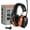 Orange, variant on PROHEAR 027 AM FM Radio Headphones with LCD Screen, 25dB NRR
