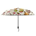 thumbnail image 2 of Cute Bear with Sweet and Dessert Compact Sun Umbrella Windproof Travel Umbrellas for Rain Strong Portable UV Protection, 2 of 8