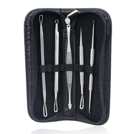 Pimple Popper Blackhead Remover Kit Dr Tool Comedone Zit Extractor Doctor (Best Treatment For Comedones)