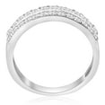 thumbnail image 4 of Pompeii 3/4ct Diamond Double Row Wedding Ring 14K White Gold (G/H,I1), 4 of 4