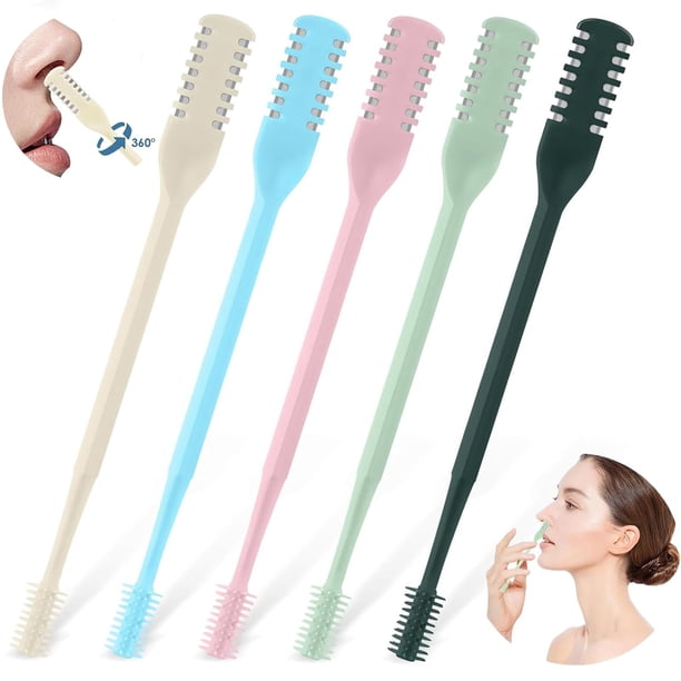 Recortador Manual de Vello Nasal 2 en 1 prgislew 360° - 5 Piezas