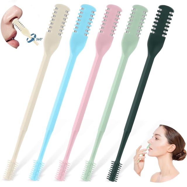 Recortador Manual de Vello Nasal 2 en 1 prgislew 360° - 5 Piezas
