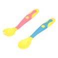 thumbnail image 4 of Utensilios para bebés ANGGREK cucharas tenedores 2 juegos de silicona con estuche de transporte, 4 of 8