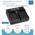 thumbnail image 2 of BM Premium 2 Pack of EN-EL14A Batteries and Dual Bay Battery Charger for Nikon D3100, D3200, D3300, D3400, D3500, D5100, D5200, D5300, D5500, D5600, DF Coolpix P7000, P7100, P7700, P7800 Cameras, 2 of 7