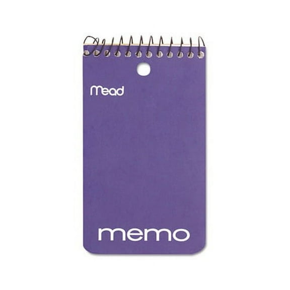 Wirebound Memo Book Medium/College Rule, 3 x 5, White, 60 Sheets