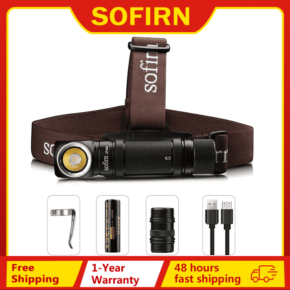 Sofirn SP40A TIR Optics  Rechargeable LED Headlamp LH351D 1200lm 18650 Headlight 18350 Angle Flashlight with Magnet Tail
