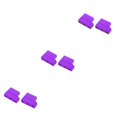 thumbnail image 2 of Wweixi Durable Aluminum Engine Mount Holder for HSP RC 110 Car Upgrade Parts Enhanced Performance Purple 3Set, 2 of 6