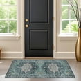 thumbnail image 4 of Living Room 2x5 Runner Rugs - Boho Rugs for Living Room Stain Resistant Carpet Vintage Tribal Rugs for Bedroom Kitchen Bathroom with Non Slip Backing Home Decor Floor Decoration Mat 2x5 Teal, 4 of 17