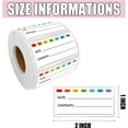 thumbnail image 2 of Dissolvable Food Storage Labels Removable Freezer Refrigerator Food Paper Tag Frozen Food Containers Sticker 200 pcs 1x2inch, 2 of 7