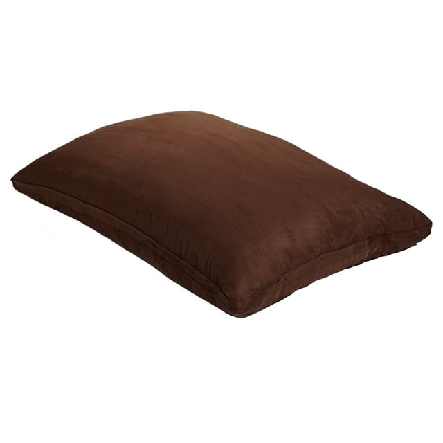 AJD Home Chocolat Grand Pouf Chaise Longue Taille Adulte avec Remplissage Inclus