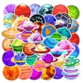 thumbnail image 1 of Pegatinas Space Universe Planet de vinilo impermeables, 50 unidades, 1 of 4