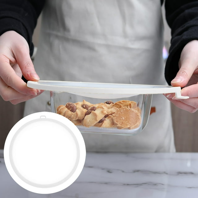 CRCMUHE Couvercle Universel en Silicone pour Casseroles et Poêles Résistant à la Chaleur Couvercle à Ventouse Réutilisable pour Casseroles et Tasses Lave-Vaisselle
