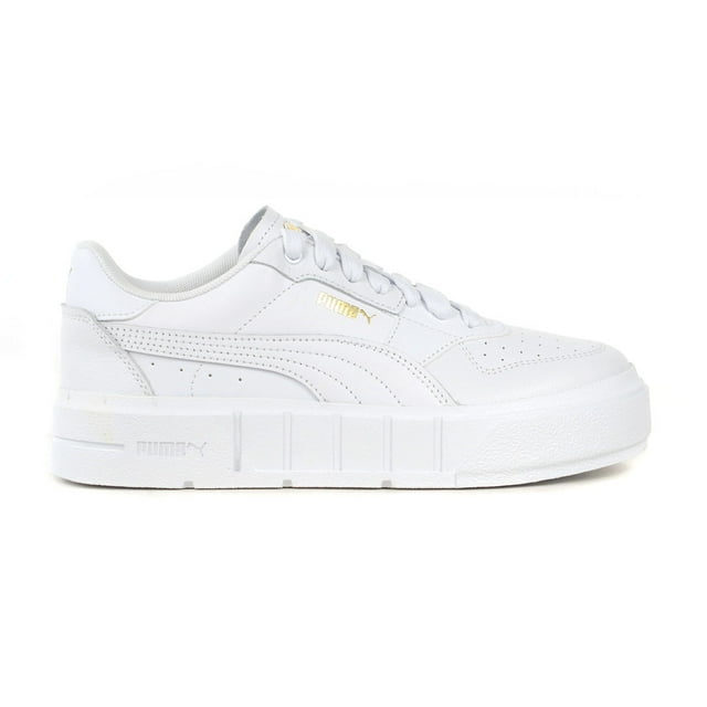 Puma Espadrilles Blanches en Cuir Cali Court pour Femmes 39380205<span> - </span>11