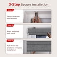 thumbnail image 6 of Allesin zen Blackout Roller Shades for Windows (Linen Gray 23x72),Cordless,Free-Stop,UV Protection,Block All Lights,Square Cassette Covered Matching Fabric, Shades for Bedroom, Office, Living Room, 6 of 9