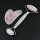 thumbnail image 5 of Rodillo de juego de herramientas Gua Sha Colcomx Rodillo de cristal natural para Rostro Plata, 5 of 5