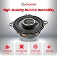 thumbnail image 3 of Parlantes para Auto Crunch CS4CX Coaxiales de Rango Completo 10 cm Negro, 3 of 5