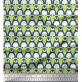 thumbnail image 1 of Soimoi Poly Georgette Fabric Penguin Ocean Print Sewing Fabric Yard 52 Inch Wide, 1 of 3