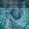 thumbnail image 5 of Teal Blue Boho Cloth Napkins, Retro White Rustic Flower Ethnic Pattern Washable and Reusable Dinner Napkins Set of 4, Table Napkin for Kitchen Party Birthday Wedding Hotel Housewarming 20"x20", 5 of 8