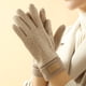 thumbnail image 1 of Guantes de Ciclismo de Invierno Unisex Faux Cachemir – Diseño Térmico Suave de Doble Cara con Punta para Pantallas Táctiles, Puños de Punto Acanalado para Clima Frío, 1 of 4