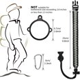 thumbnail image 4 of 5 Sets Bottle Handle Strap Paracord Strap with Safety Ring and Safety Clips Keychain Buckle Clip for Water Bottle, Fits 12 oz to 64 oz Bottles (Color Set 1), 4 of 7
